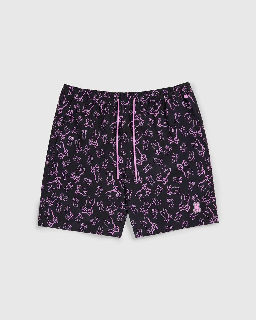 Slip de Bain Psycho Bunny Rendon Print Swim Trunk Noir Homme | CZM-24415195